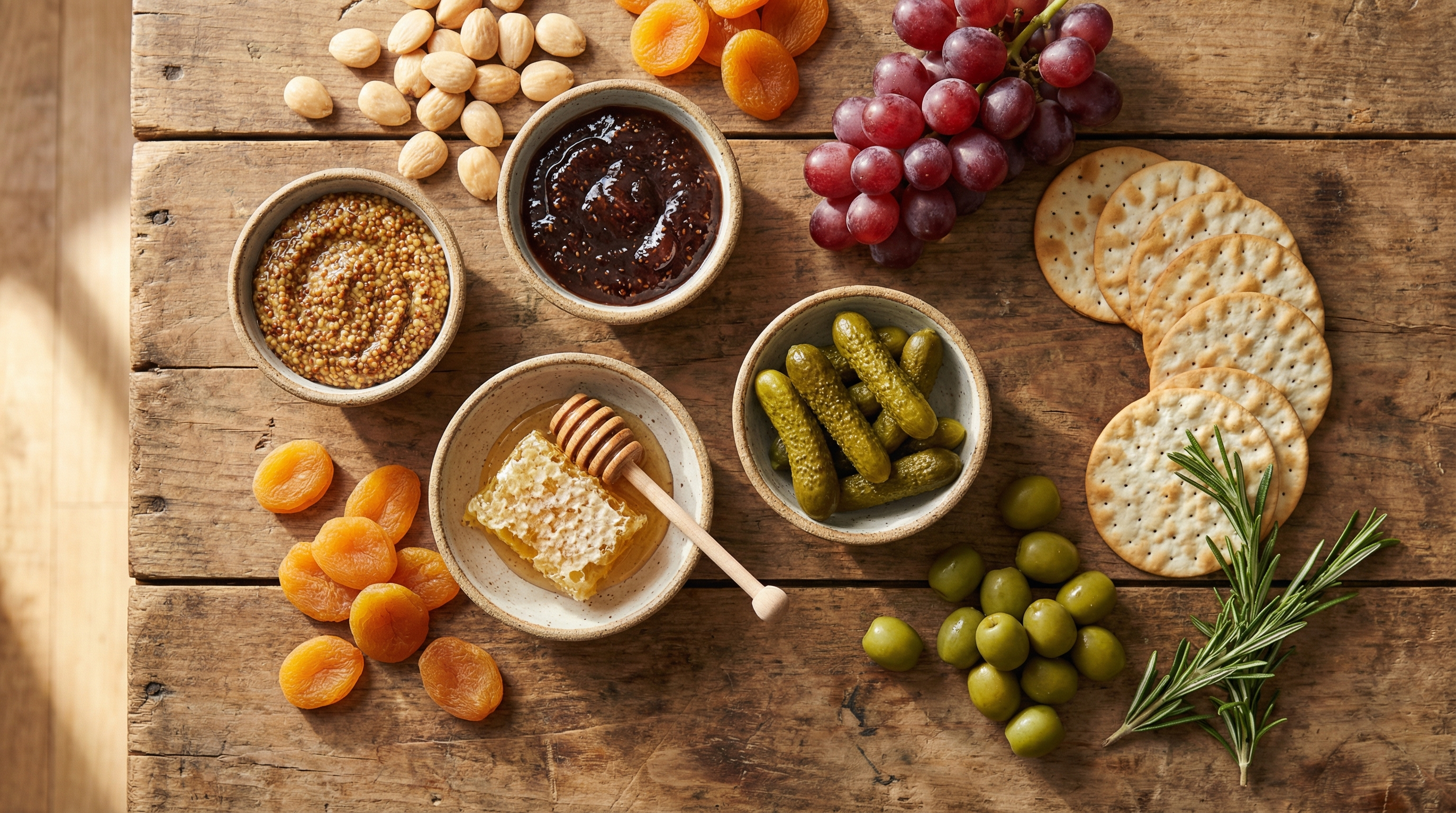 Charcuterie Board Accompaniments: The Complete Guide to Jams, Crackers, Pickles & More